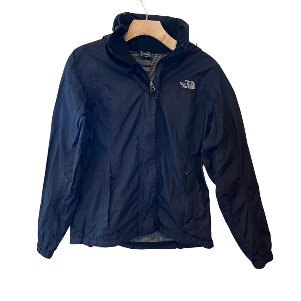 The North Face Resolve Women’s Waterproof Jacket Black with Hood Size Small